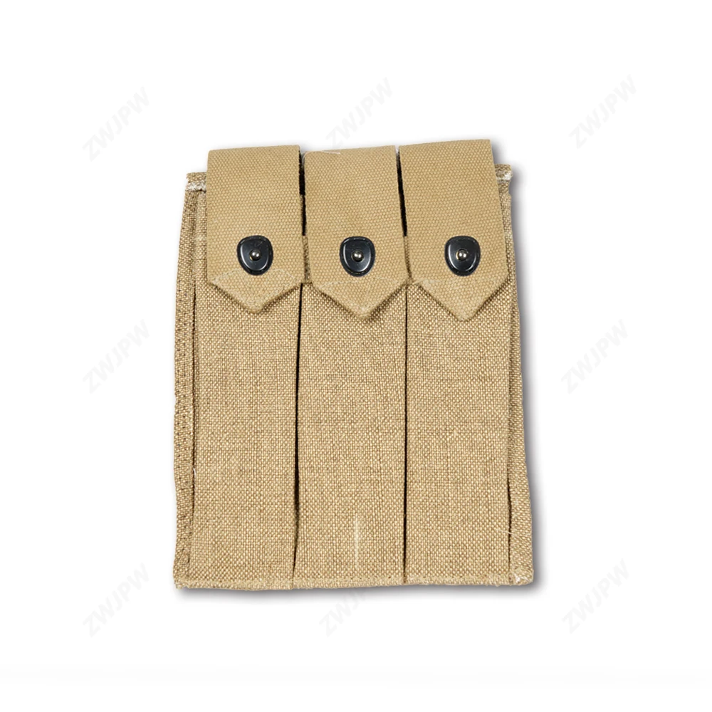 

ZWJPW-WW2 US ARMY THOMPSON 3 CELL MAGAZINE AMMO POUCH
