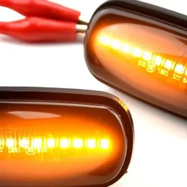 LED Sequential Side Marker Lights Dynamic Turn Signal Blinker Sidemarker Lamps for Land Rover Discovery Freelander Defender