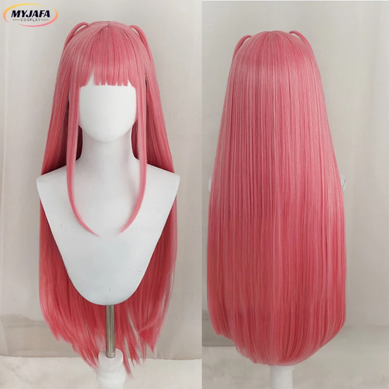 Perruque de Cosplay Nakano Nino de haute qualité, cheveux synthétiques longs et lisses roses résistants à la chaleur, perruques Anime Lolita d'halloween + bonnet de perruque