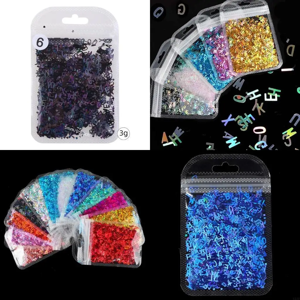   Artistics Letter Sequins for Stuffing Multipurpose in 10 Elegant Color Fashion Accessory for Craft Enthusiasts