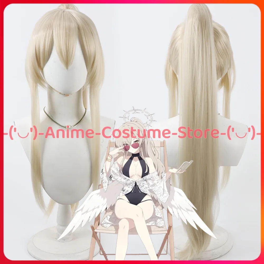 

Blue Archive Kirifuji Nagisa Cosplay Wig Ponytail Anime Game Character Halloween Carnival Party Costume Wigs Heat Synthetic Hair
