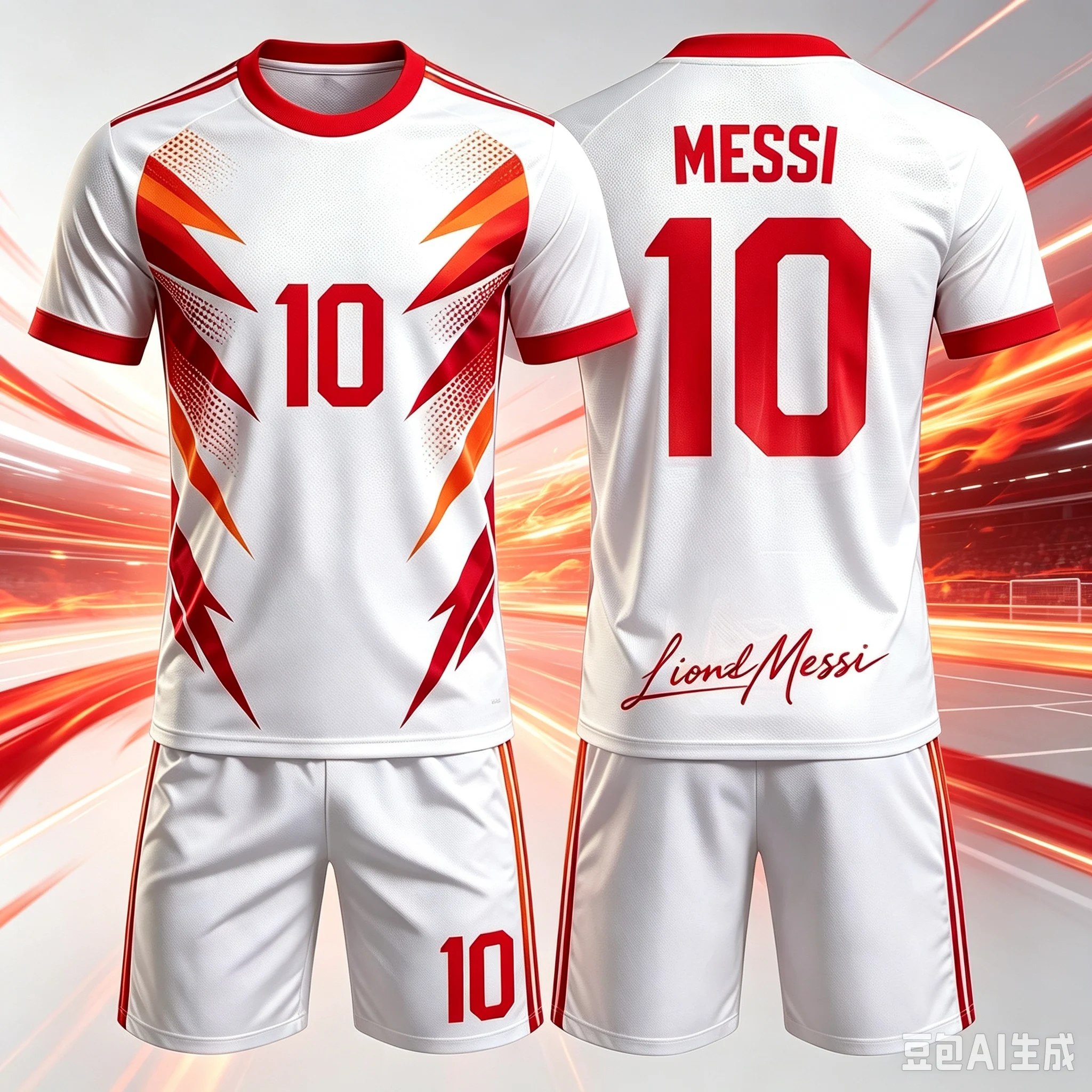Best-selling Messi Football Training Set Breathable Quick-Dry Two-Piece Set Sweatproof and Comfortable for Outdoor Sports Shirts