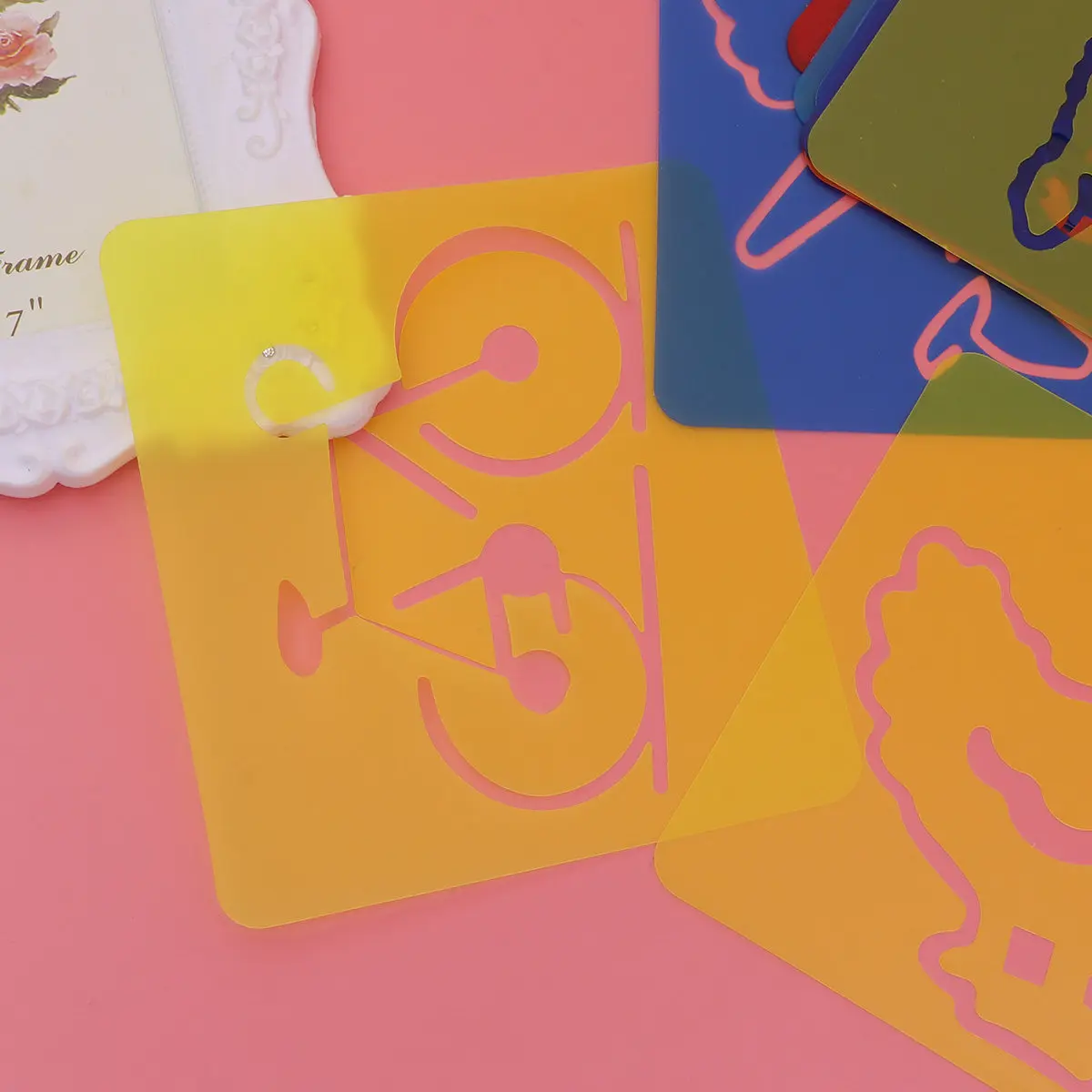 

Набор из 12 трафаретов для рисования для детей: пустые шаблоны для рисования, трафареты для дошкольников, набор для детского творчества, мультяшные шаблоны для рисования