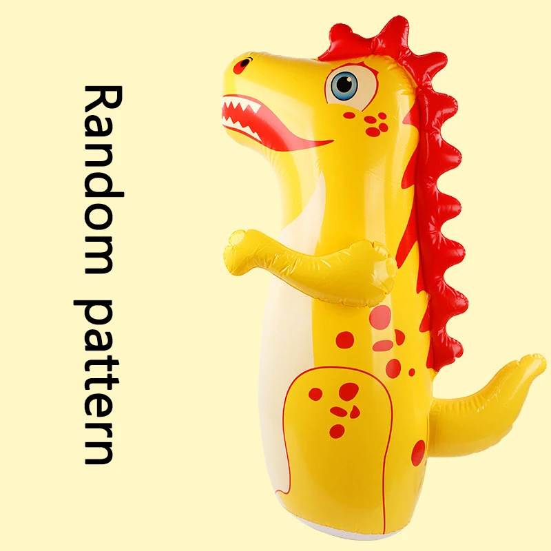 Tumbler Boxen Aufblasbare Stehende Boxsack Eltern Kind Spielzeug für Jungen Spiele Sport Dinosaurier Modell Kinder Aktivität Im Freien Geschenk
