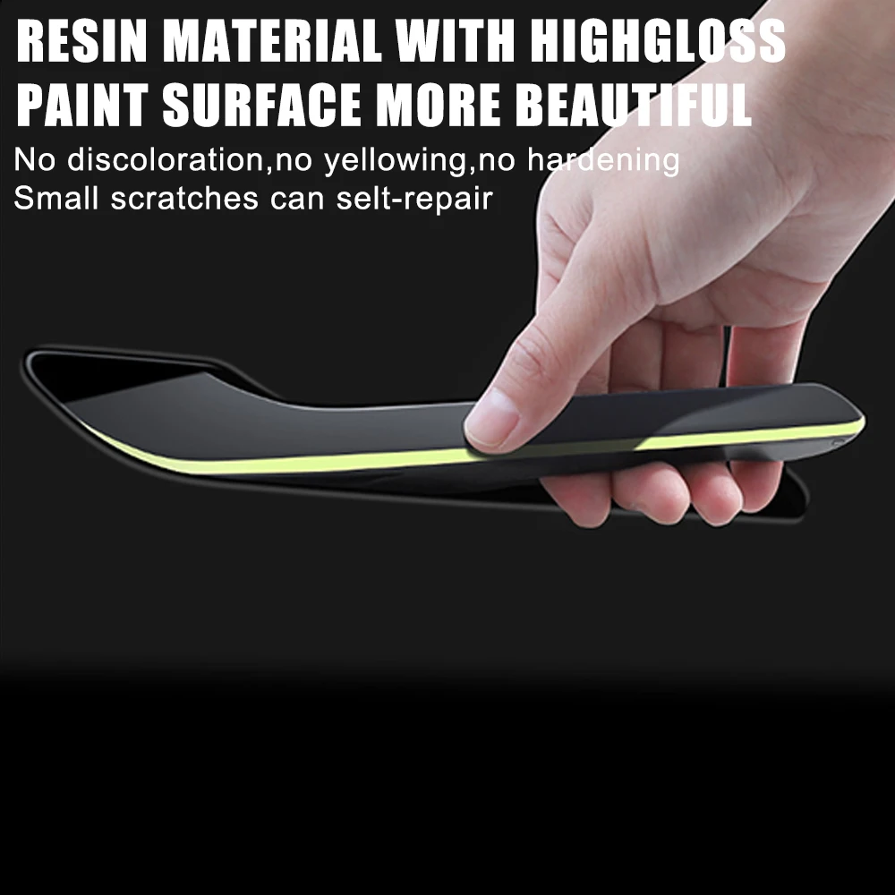 Auto Styling Accessorie Protector Sticker Luminous Handle Kit 2022 Car Sticker Door Handle Cover For Tesla Model 3 Model Y