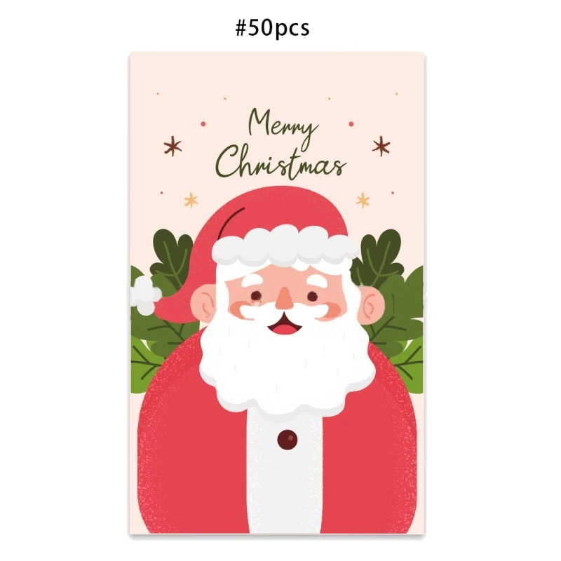 Christmas Holiday Greeting Card for Personalized Packaging Xmas Gift 50Pack Dropsale