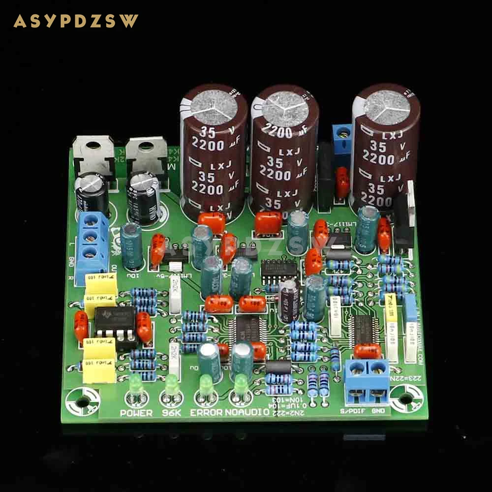 

ЦАП 24 бит 192 К ХЗ CS8416 + AK4396 + NE5532P SPDIF для аудиовыхода ЦАП DIY Kit/Готовая плата