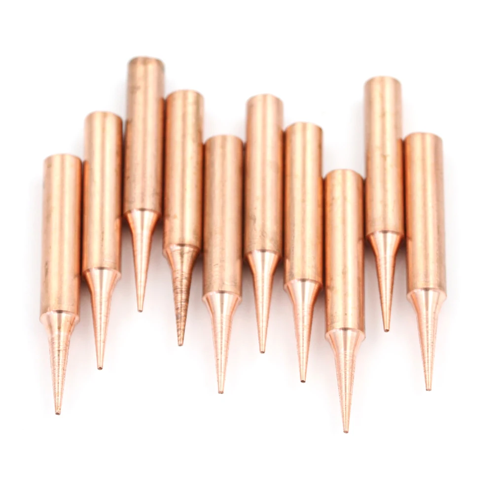 10 unids/lote 900M-T-I puntas de soldadura soldador de cobre puro de baja temperatura