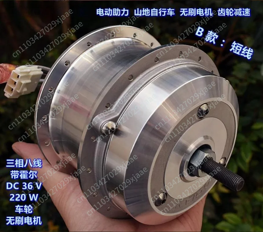 electric-assisted-mountain-bike-dc-brushless-wheel-motor-one-way-clutch-gear-reduction-motor