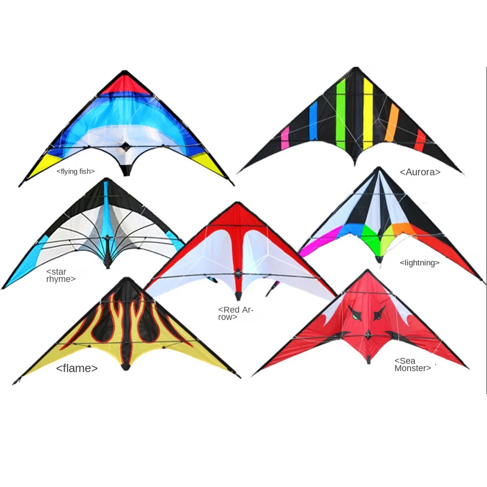 Professional Dual Line Stunt Kite Good Flying 48 Inch Blue 1.2m Kite DIY Toy Multi Style Children Flying Toy Friend Game