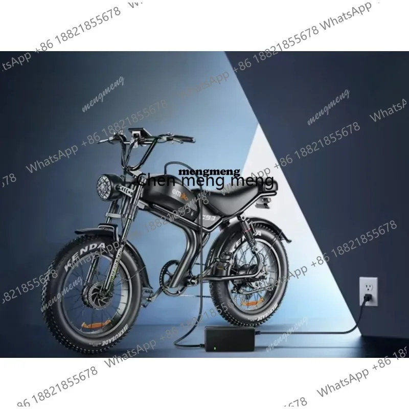 Factory Direct Dropshipping EMOKO 20 Inch Dual Motor Electric Bicycle Fat Tyre 48V Long-Range LED Display Electric Bike