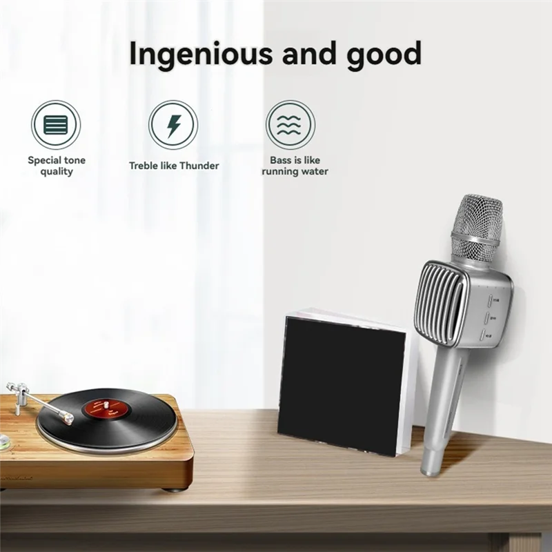 PHILE-Mikrofon Dźwięk Zintegrowany Mikrofon Domowy Telefon Komórkowy TV Bezprzewodowy Bluetooth Uniwersalny Śpiew Karaoke