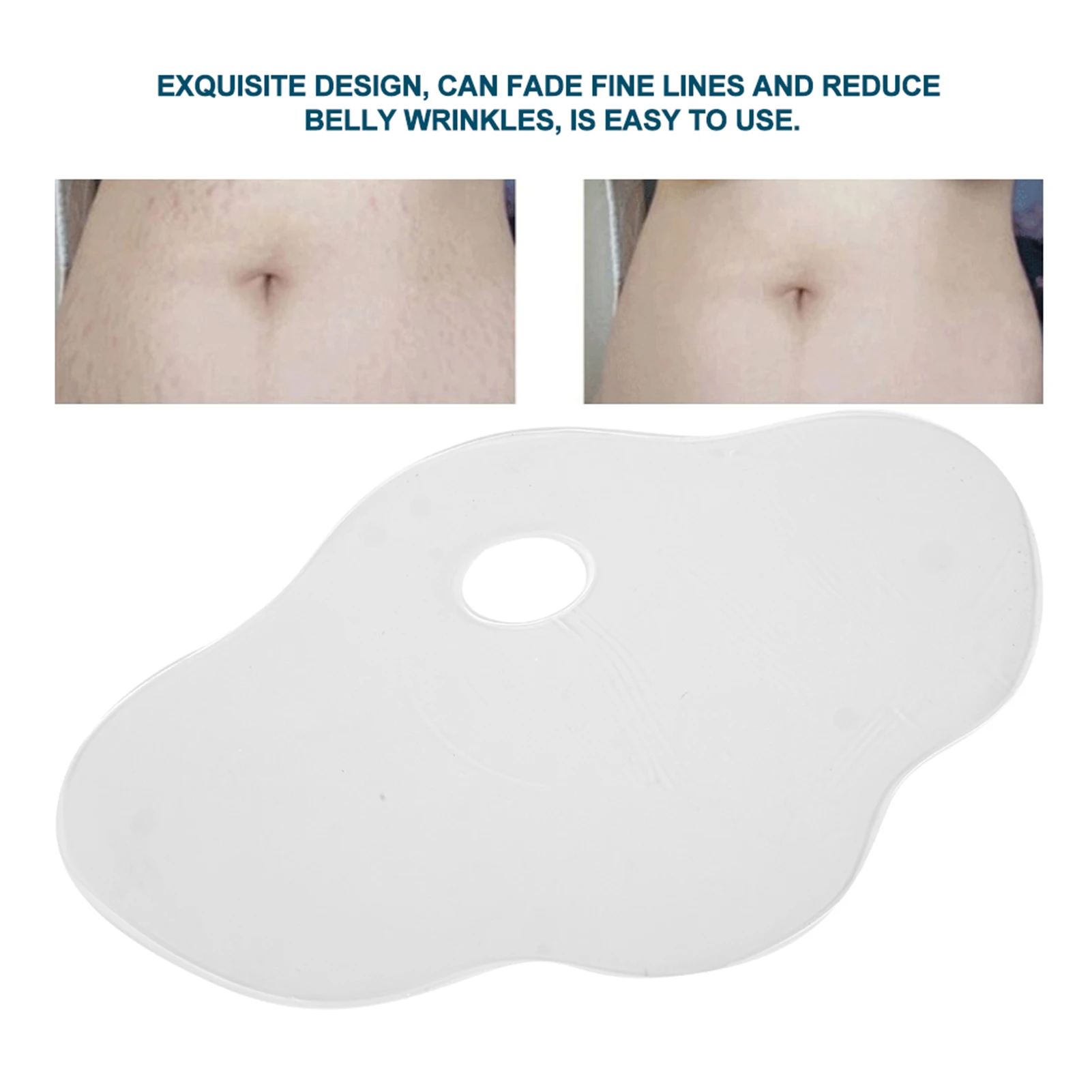 Reusable Silicone Belly Anti-Wrinkle Pads Abdomen Stomach Stickers Scar Stretch Marks Removal Sheets Reduce Wrinkles for Women