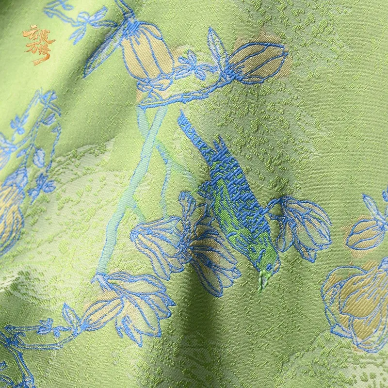Chinese jacquard brocade fabric for cheongsam and Hanfu clothing designers 5