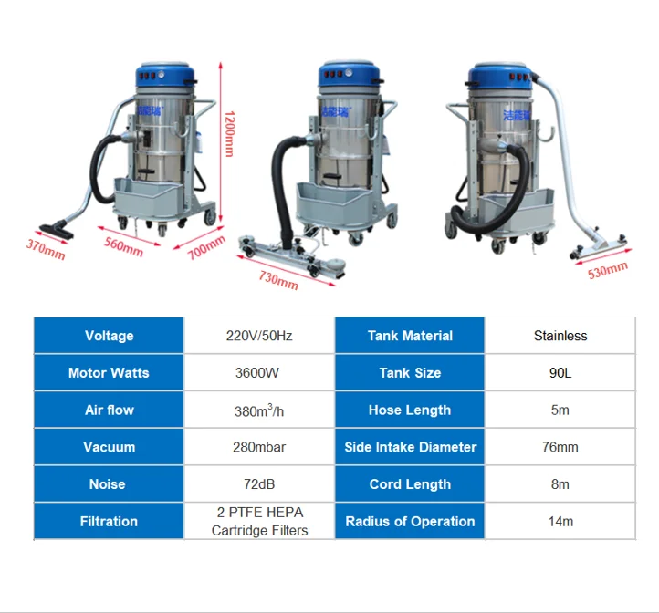 مجمع الغبار الصناعي الممتاز AT3600 يتميز بواصل الإعصار وتخفيف الضغط