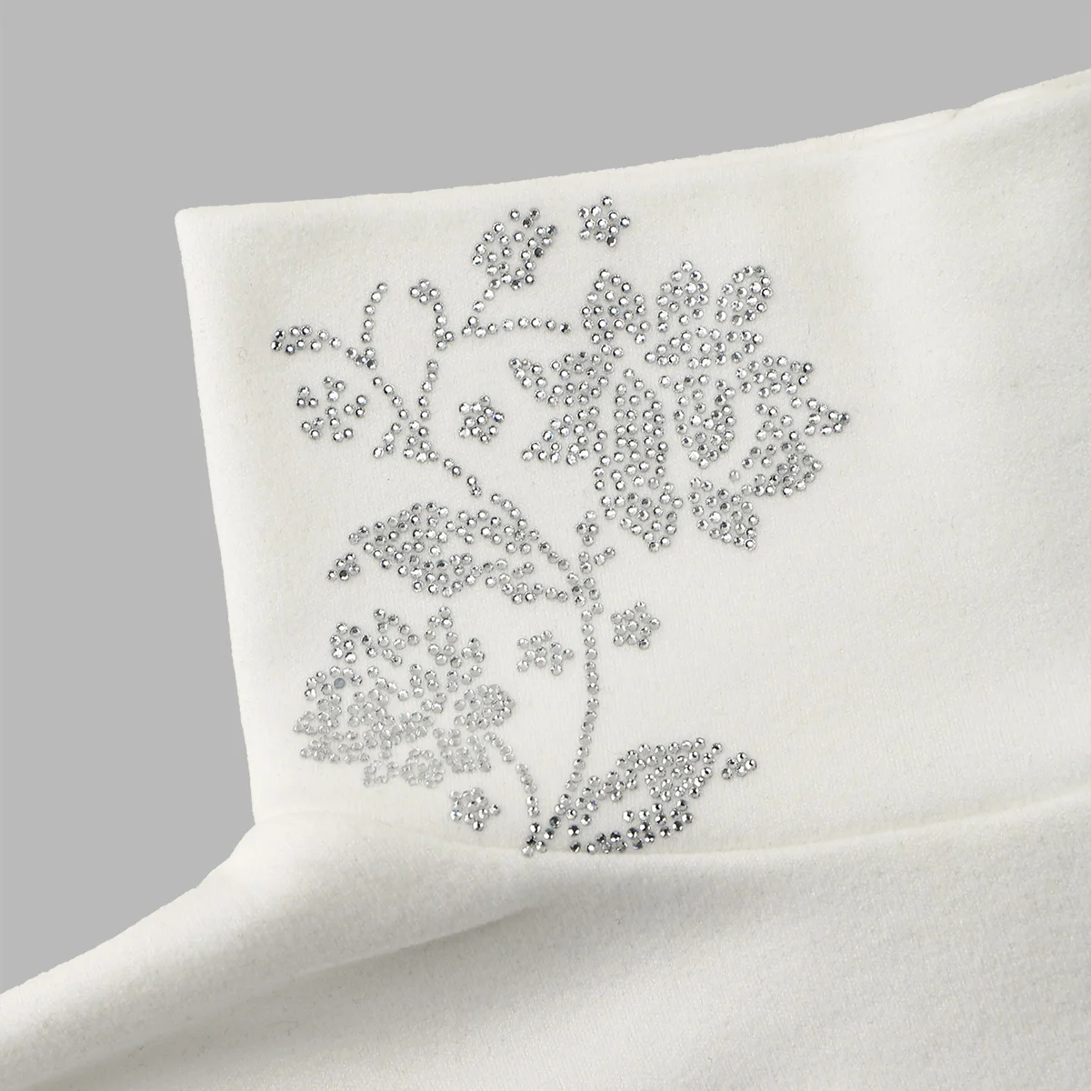 المرأة انفصال وهمية طوق الخريف الشتاء يندبروف الرقبة أدفأ الأزهار حجر الراين كاذبة طوق مثالية تحت الحجاب الياقة المدورة #5