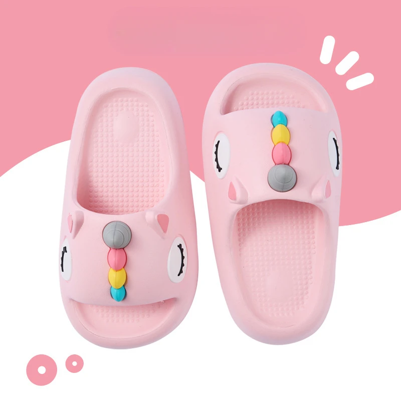 Children Slippers for Girls Cartoon Cute Unicorn Slippers for Kids Princess Shoe Kids Shoe for Girl Beathable Summer Beach Shoe