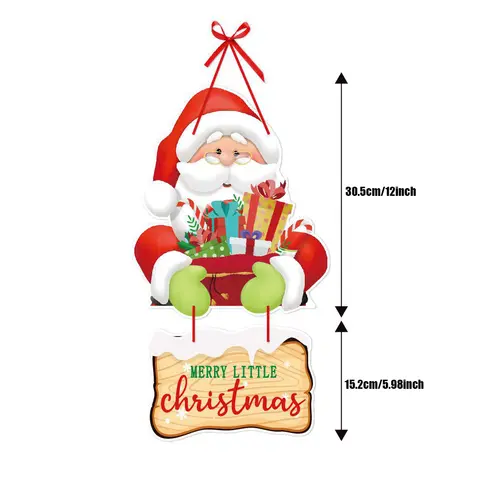 Juldörrhänge Hänge Julpappersbanderoll Droppornament Jultomten Snögubbe Julbilar God Juldekorationer 2023 6 best sales julgranskulor av papper - №3