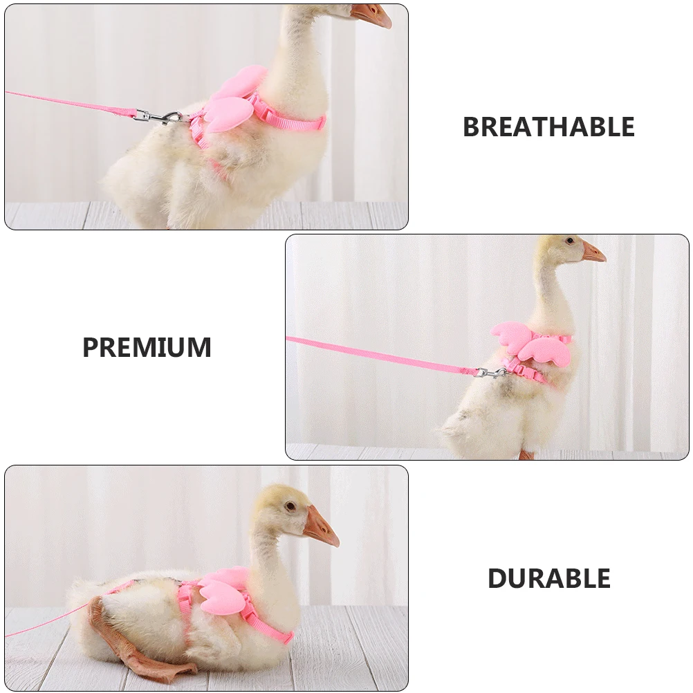 

Pink Pet Duck Traction Rope Multifunctional Leash Outdoor Nylon Material Animal
