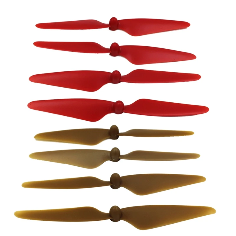 RISE-8Pcs For Hubsan H501S X4 Rc Quadcopter Propellers Blades 2Cw/2Ccw - 4Pcs Red & 4Pcs Yellow