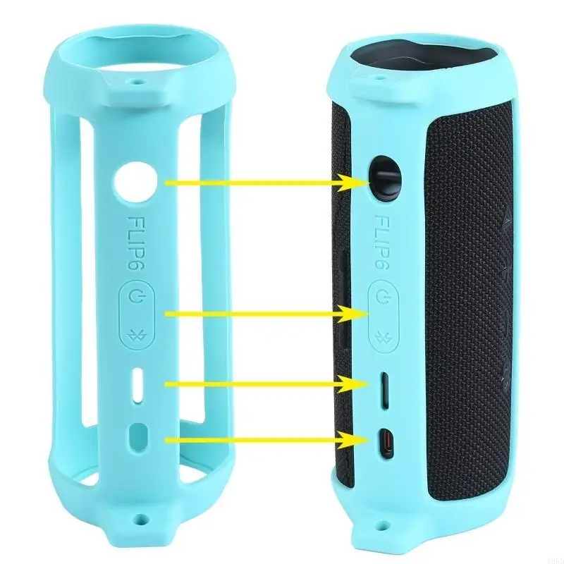 Capas portáteis à prova de suor para suportes laváveis de alto-falante sem fio JBL Flip 6