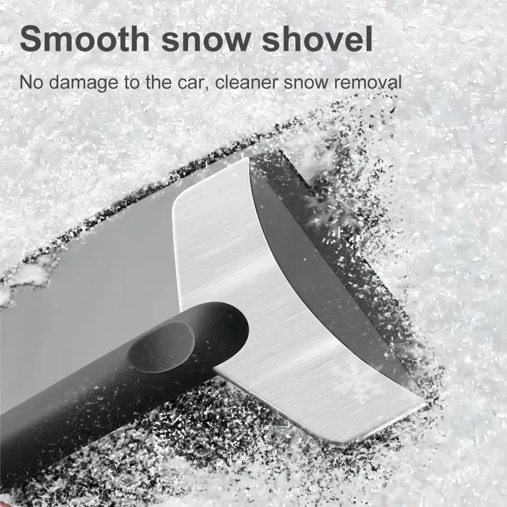 Durable Car Ice Scraper Snow Removal Shovel Windshield Glass Defrost Removal Automotive Winter Stainless Steel Car Accessories