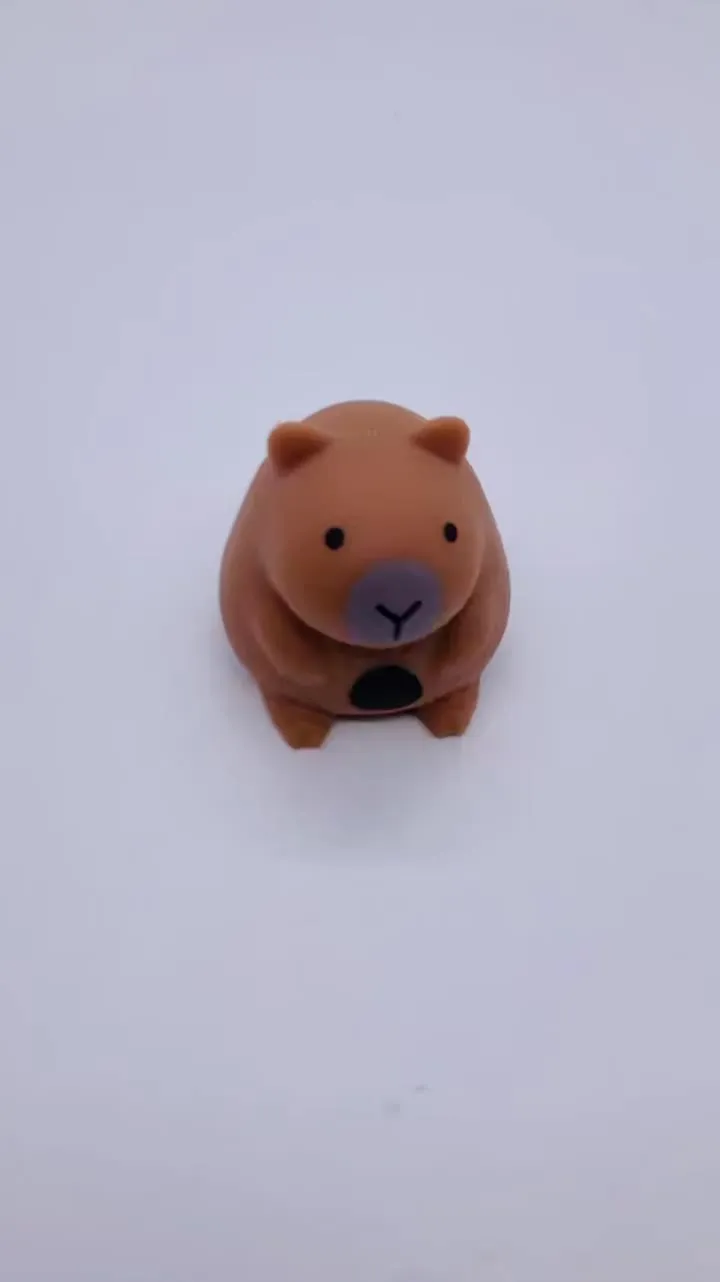 Little Chubby Capybara Squeeze Toys Cute Capibara Slow Rebound Release Squeeze Toy Kapibara Stress-relieving Mini Fidget Toys