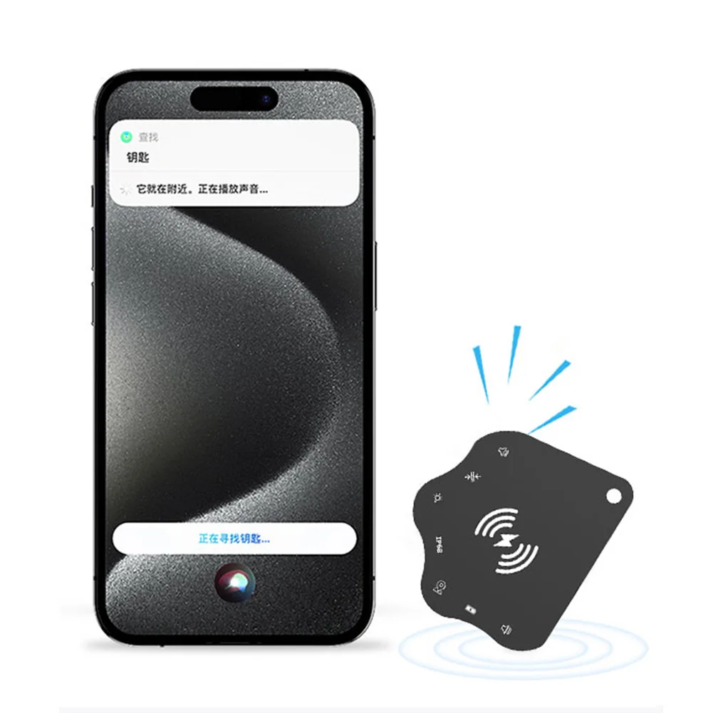 

Wireless Charging Ultra Slim Tracking Card IPX68 Waterproof Works for Apple Find My Smart Tag Wallet Tracker Ultra Thin Tracker