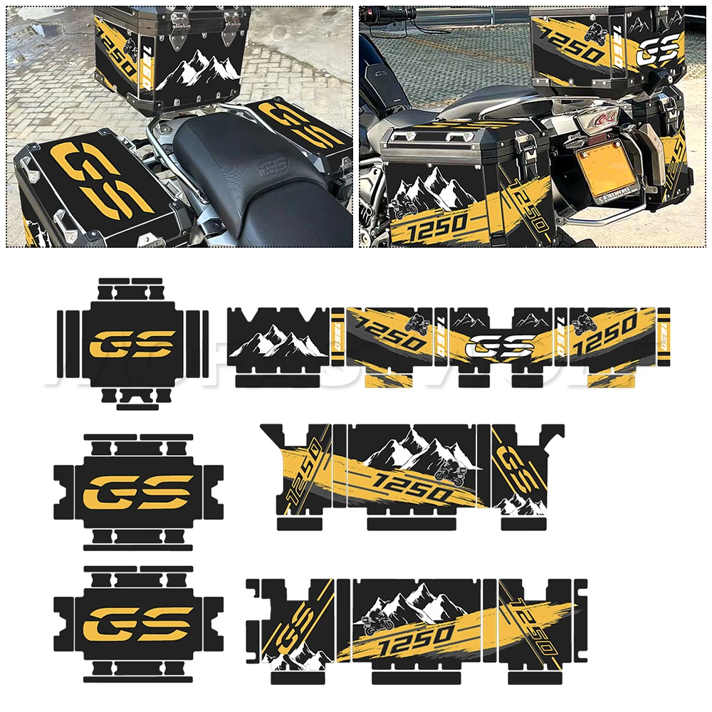 

Motorcycle Reflective Sticker for BMW R1200GS Adventure Aluminum Box Panniers Triple Black 2004-2018 Motorcycle Accessories