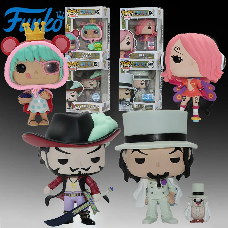 

Коллекционные фигурки FUNKO POP One Piece: Хавокай, Кэнди Краш, Цзюлю, Луци — аниме-игрушки для мальчиков, рождественский подарок, коллекционные модели, украшения