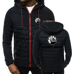 CAN-AM BRP 2022 Men's New Winter Zipper Hoodies Classic Fashion Casual Long Sleeves Comfortable Sweatshirts Padded Zipper Coats