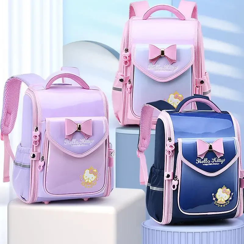 Sanrioed Hello Kitty Anime Cute Large Capacity Children Backpack Schoolbags Student Cartoon Shoulder Bag Travel Gift for Friend