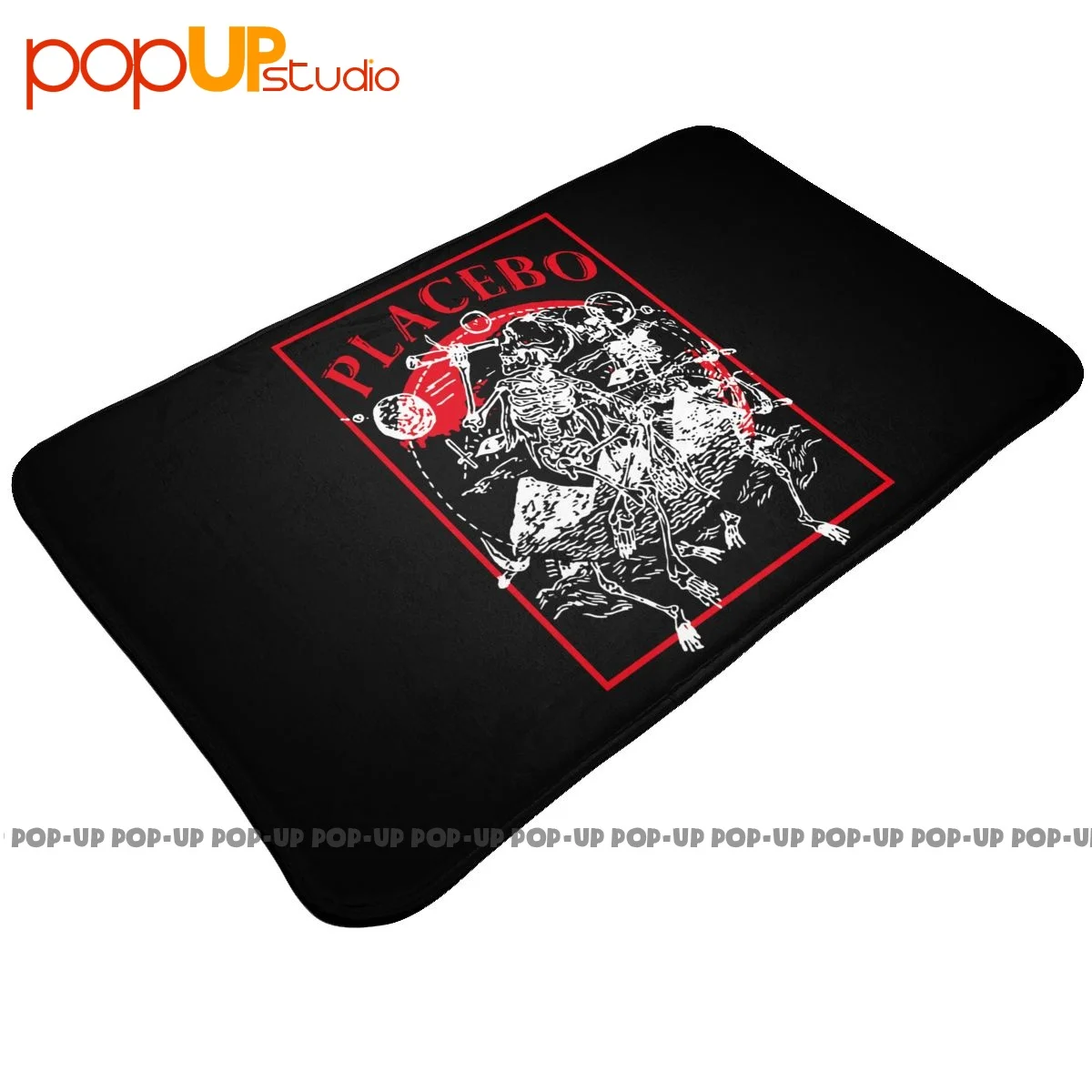 Placebo T Shirt Astro Skeletons Band Logo Mat Rug Carpet Porch Modern Foot Pad Velvet Rug Light Luxury