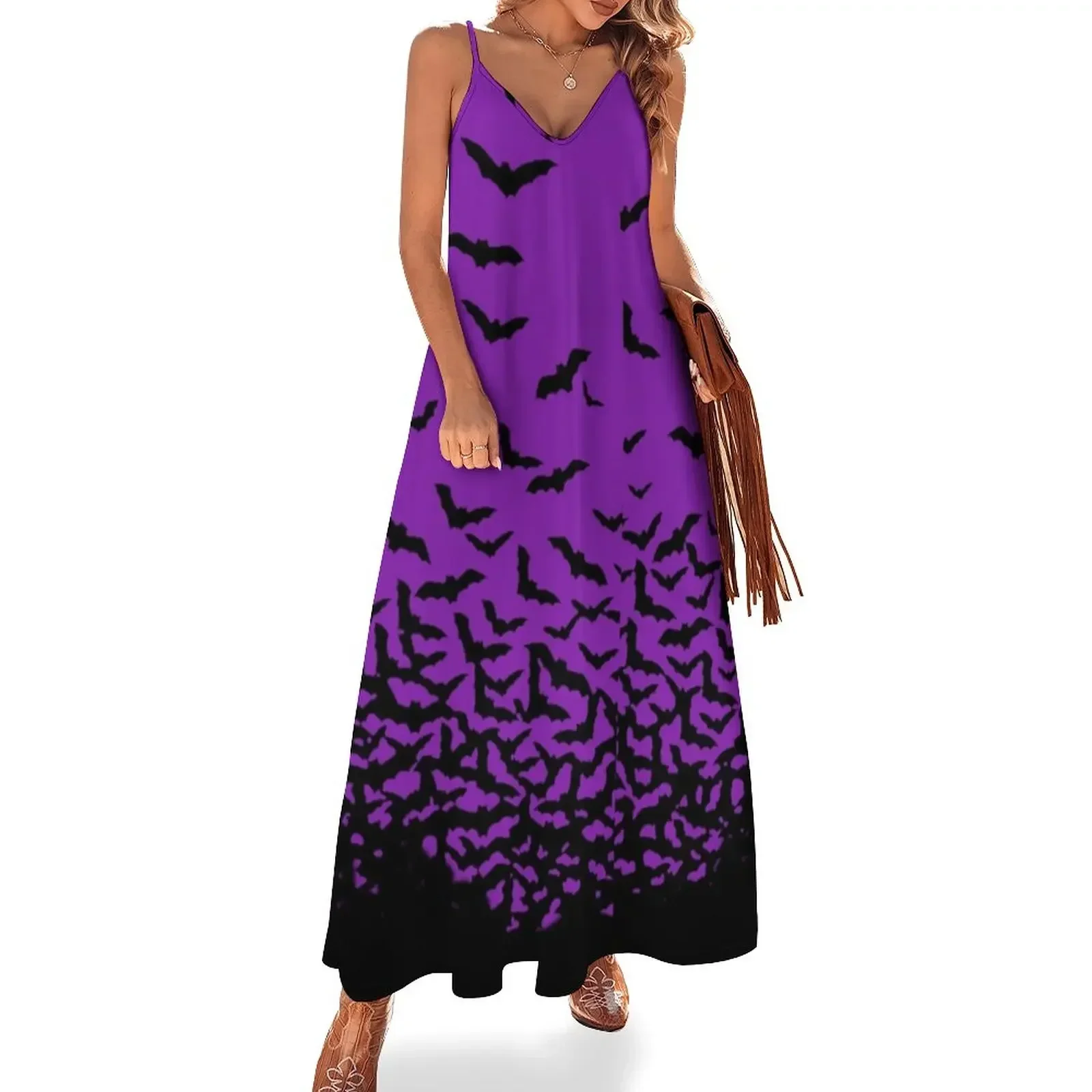 

Purple Bats Sleeveless Dress Dresses for wedding party evening dresses luxury 2025 Dress