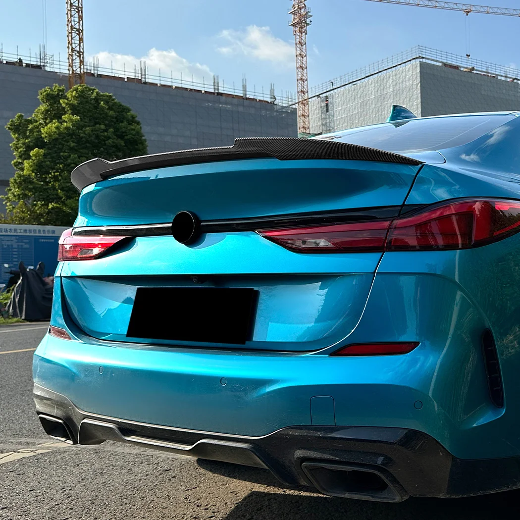 لسيارات Bmw 2 Series F44 2020 إلى UP M4 Style 4-Door Car الخلفي الجذع سبويلر الجناح الشفاه بوديكيت تعديل الضبط الخارجي #2