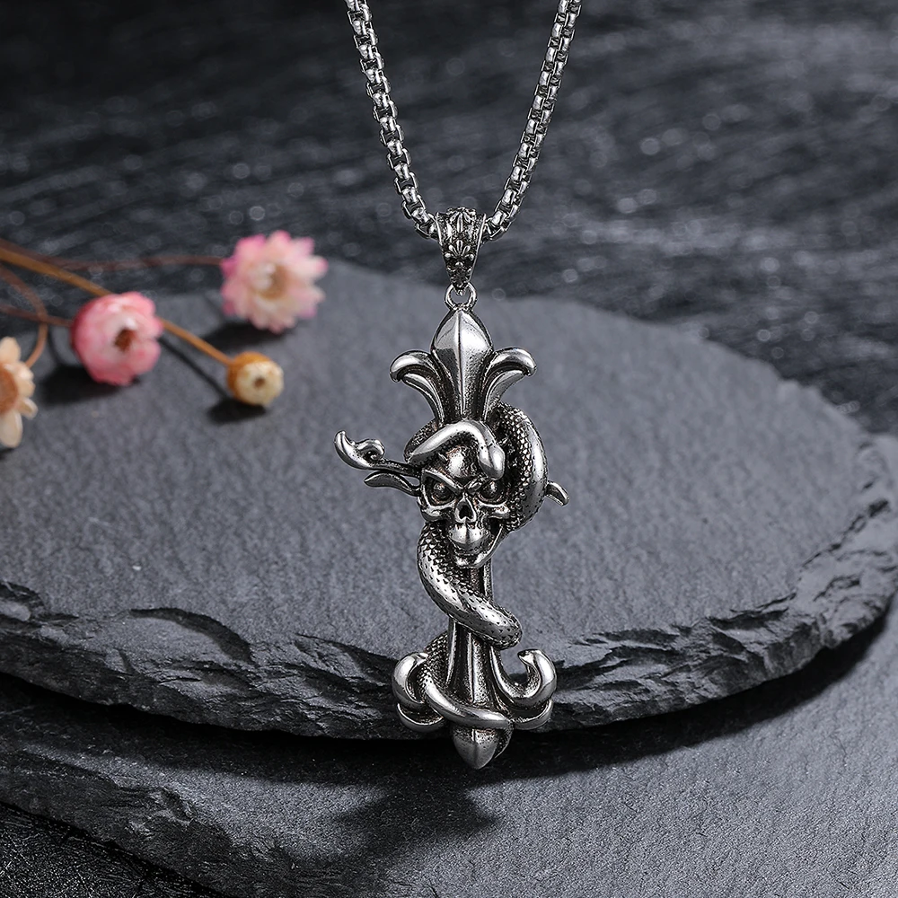 

FCGJHW Silver Plated Necklace Women Goth Pendant Party Anniversary Daily Fine Jewelry Gifts Collares Tendencia Anniversary