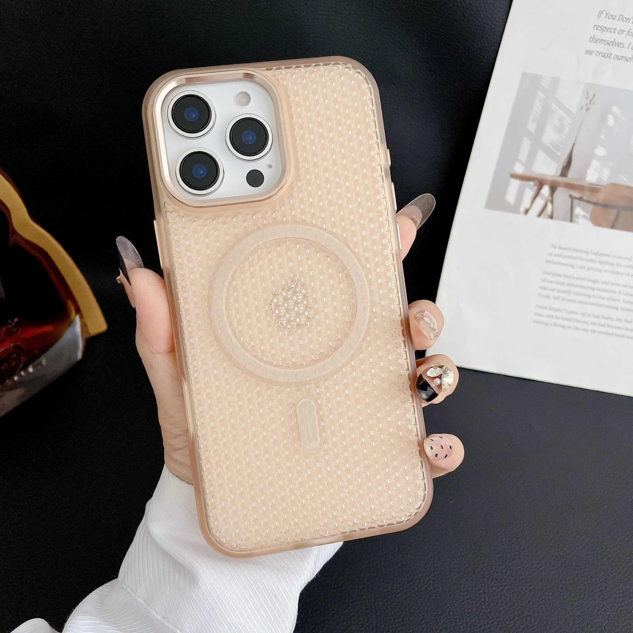 

Heat Dissipation Magnetic Case For iPhone 17 Air 16 15 14 13 12 Pro Max Matte Cover Cooling Shockproof For Her Woman Girls Wife