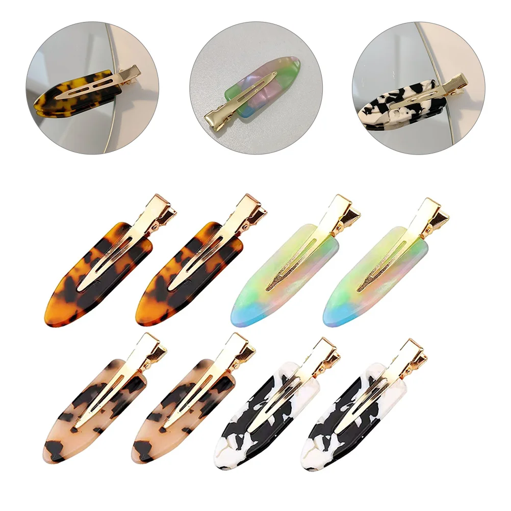 

8pcs Trace Hair Clips Clip Acetate Sheet French Barrette Hair Accessories Women Styling Sectioning