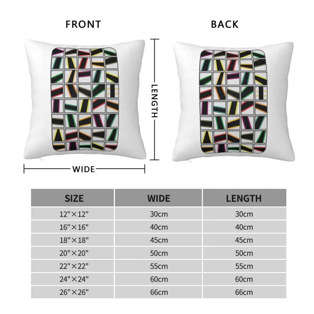 Pyramid Puzzle Overlay Pillowcase Polyester Linen Velvet Printed Zip Decor Pillow Case Bed Cushion Cover 18