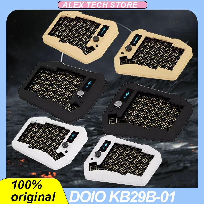 

Doio Kb29b-01 Sofle Split Mechanical Keyboard Dual Mode Aluminium Alloy With Two Knob Hot Swap Ergonomic Custom Gaming Keyboard