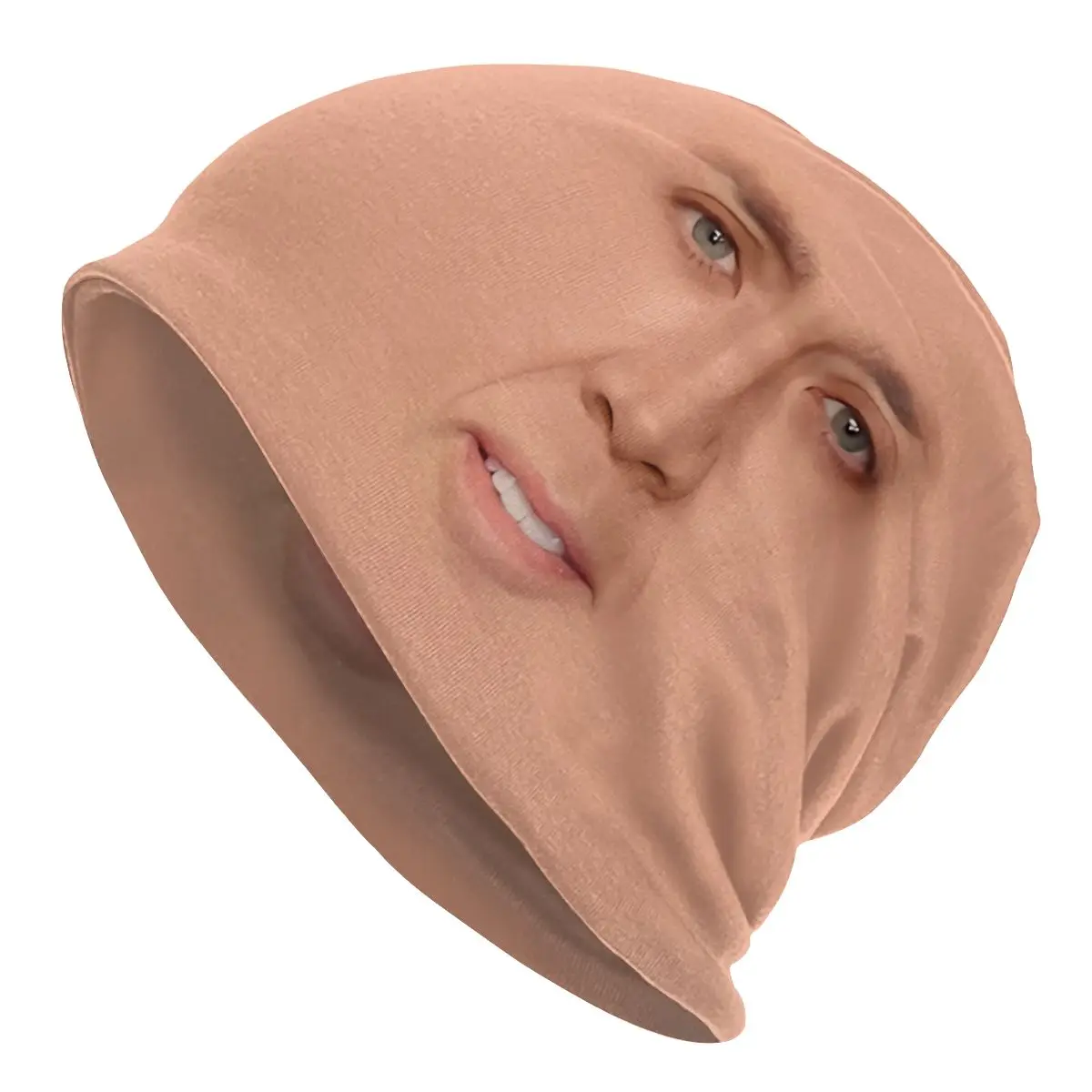 

Nicolas Cage Face Nicolas Cage Face Women's Beanies Caps Printed Pullover Chemotherapy Pile Outdoor Hat Turban Breathable