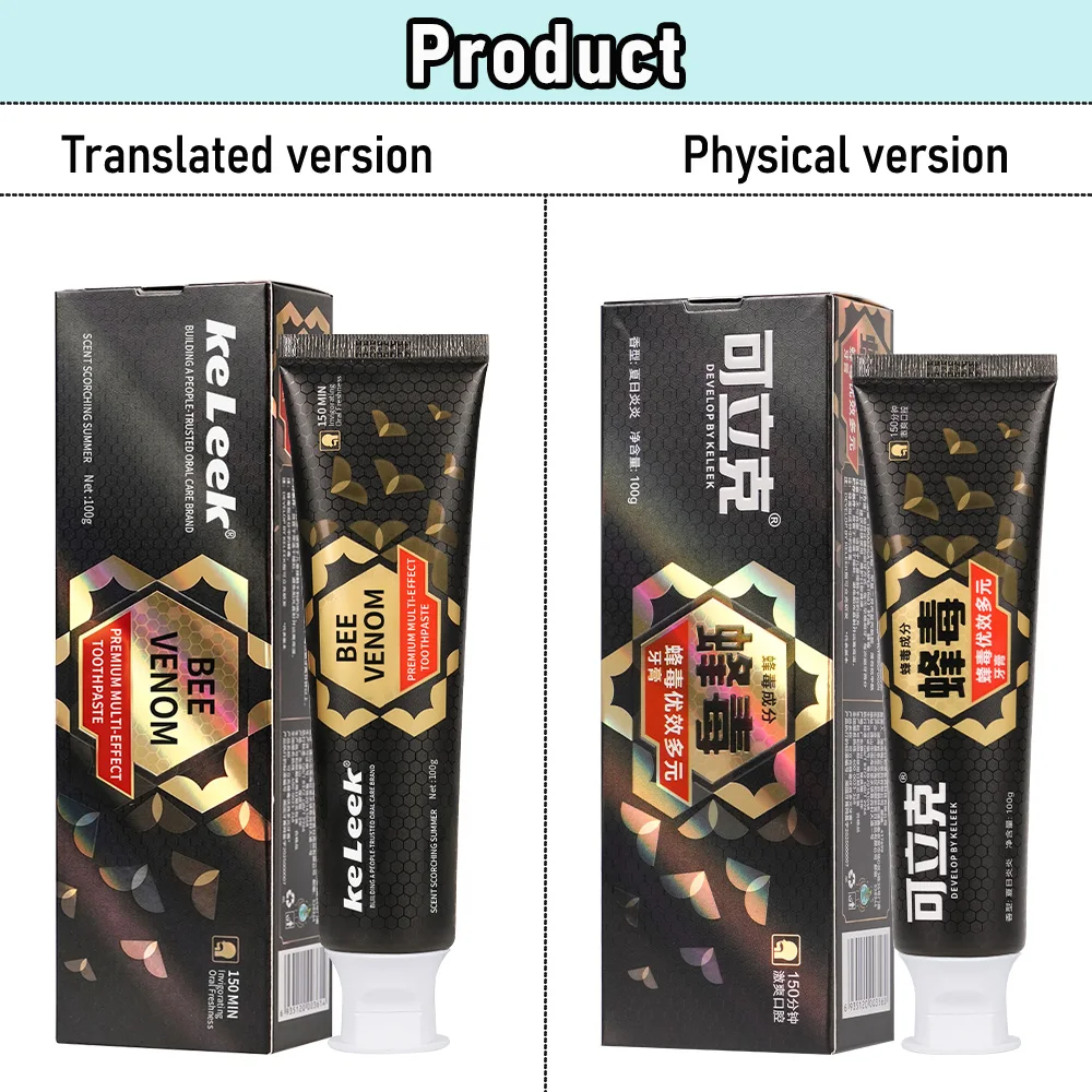 KeLeek Oral Health Toothpaste Mint Flavor Deep Clean Teeth Whitening Fresh Breath Gum Care Gentle Non Irritating Daily Clean
