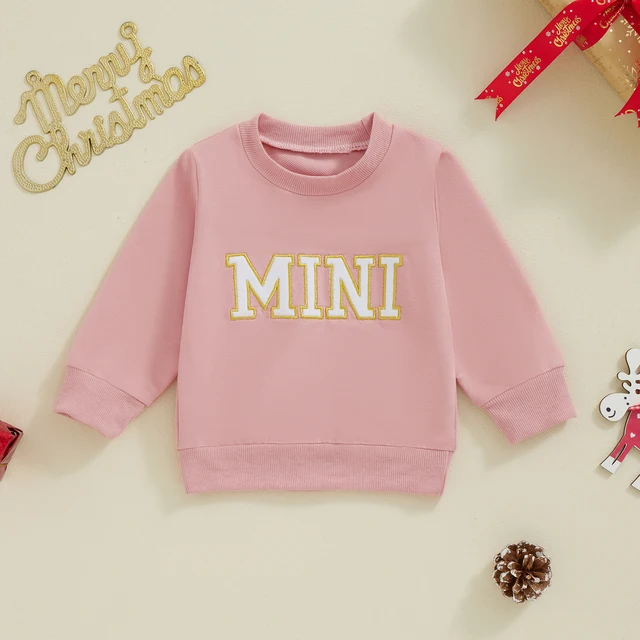 Citgeett Spring Mommy and Me Matching Outfits 0-3Y Letter Embroidery Long Sleeve Pullovers Fall Sweatshirt Tops 5 Citgeett Spring Mommy and Me Matching Outfits 0-3Y Letter Embroidery Long Sleeve Pullovers Fall Sweatshirt Tops 5