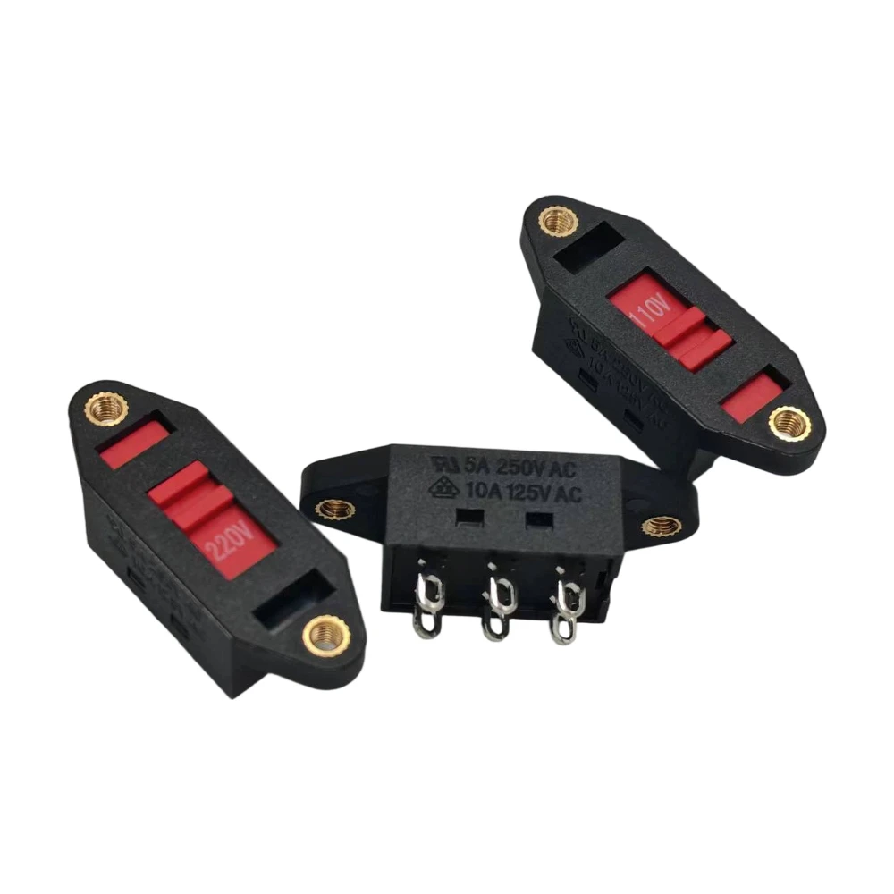 AC 110V-220V 6 Pin Terminals DPDT Voltage Selector Slide Switch