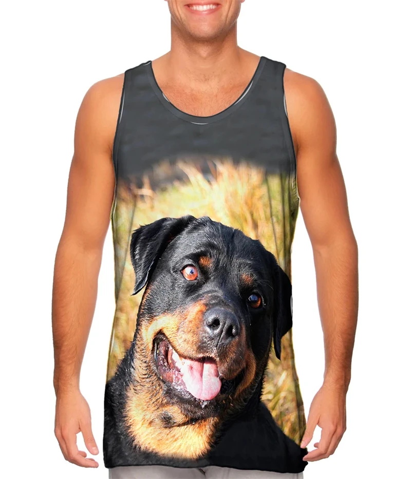 Animel Hawaiian Beach Tank Top 3D Printing Quick Drying Gym Clothing Men Vest Sports Undershirt Streetwear Basketball Y2k Tops