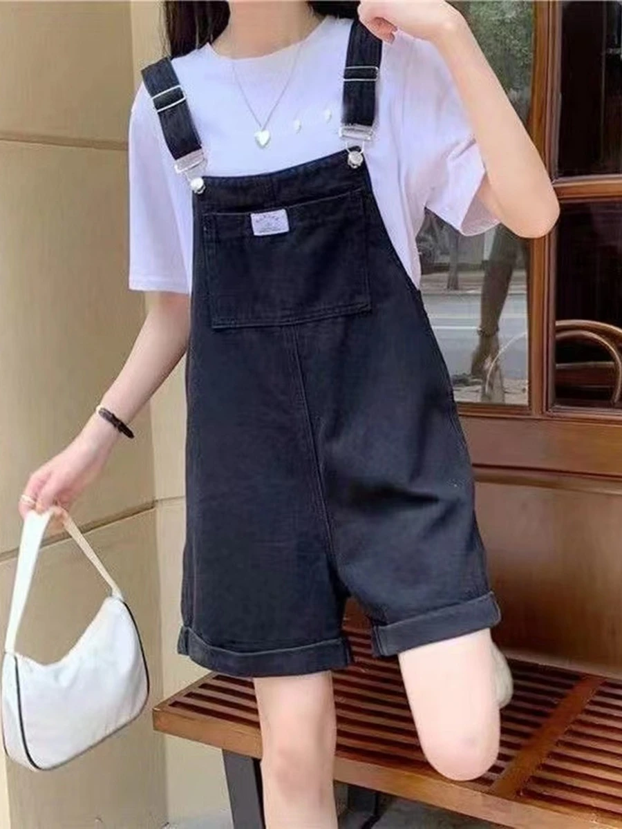 Summer Fashion Student Short Pants Two-Piece Set High Waist Wide Leg Short Sleeve High Quality Cotton Comfortable for Friends