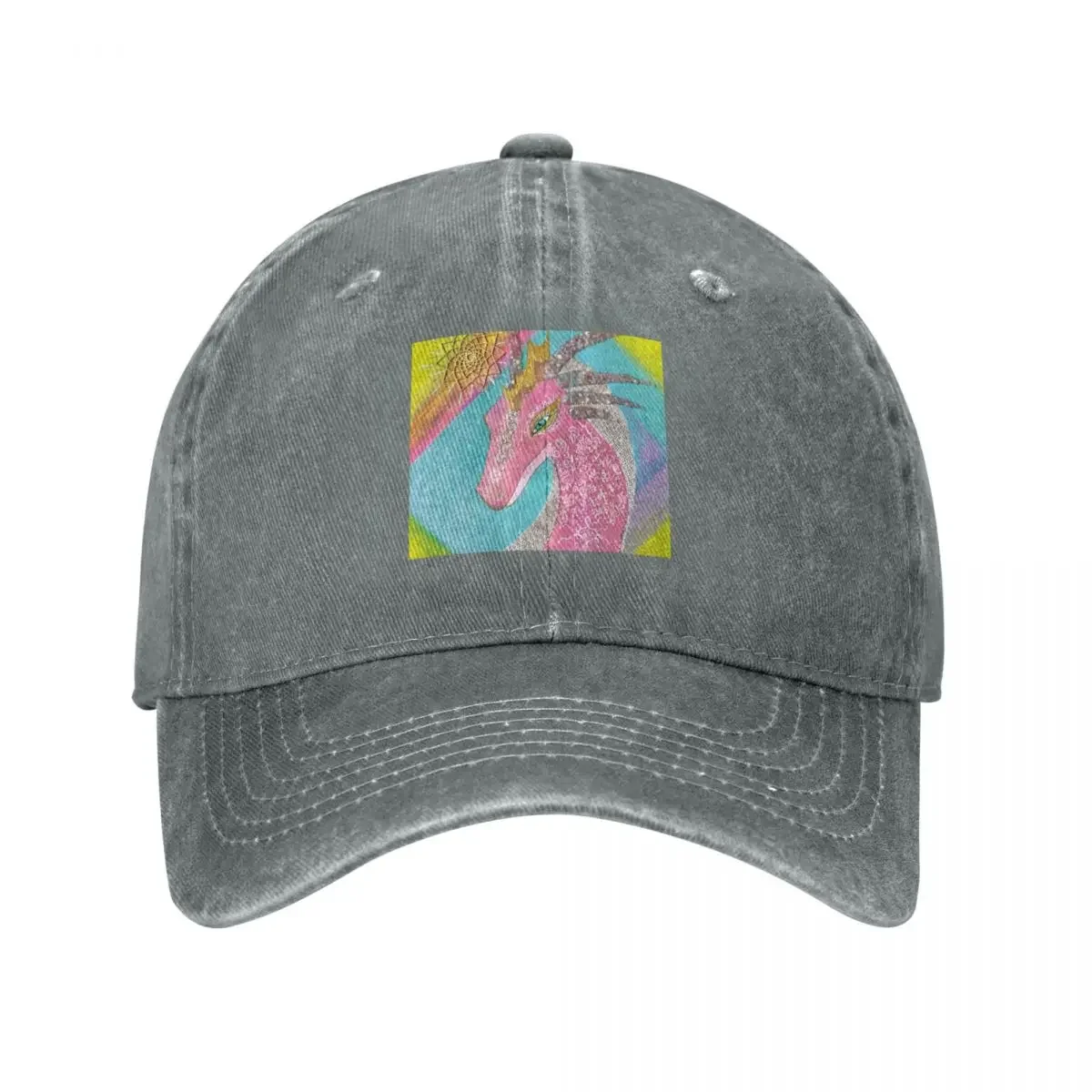 Pink Ray Crystal Dragon Baseball Cap Hat Man Luxury hiking hat Women's Golf Wear Men's