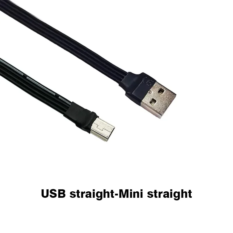 شقة لينة الكوع البسيطة USB شحن البيانات خط صعودا وهبوطا اليسار واليمين T ميناء USB سيارة MP3 كابل بيانات عالمي 5 سنتيمتر 10 سنتيمتر 15 سنتيمتر