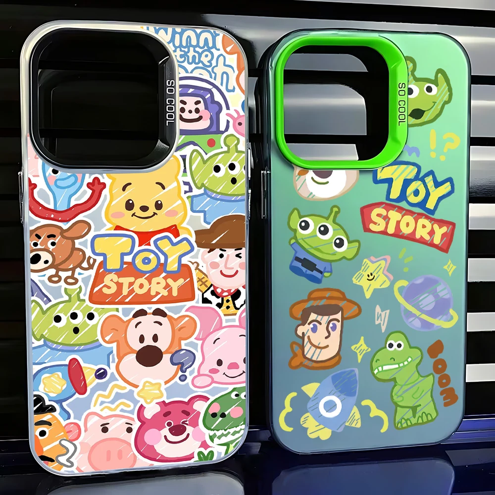 Cute Toy Story Lotso custodia per telefono legnosa per Xiaomi Mi 11 Lite 12T Poco X3 GT NFC F4 X5 Pro 5G Cover posteriore antiurto opaca Candy