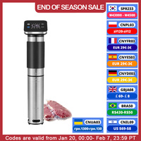 BioloMix 5th Generation Stainless Steel WiFi Sous Vide Cooker IPX7 Waterproof Thermal Immersion Circulator Smart APP Control